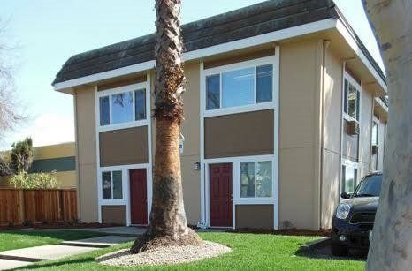 Exterior of apartment building