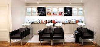 Interior of salon with salon chairs