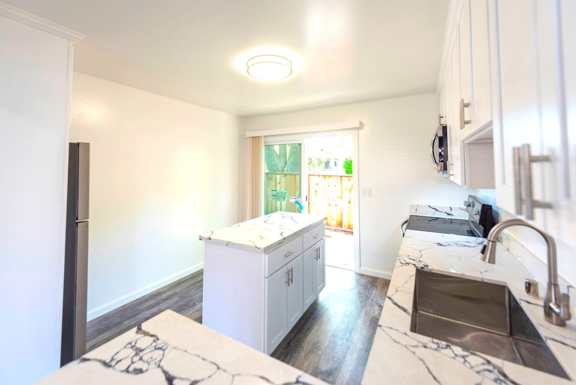 Updated kitchen with island