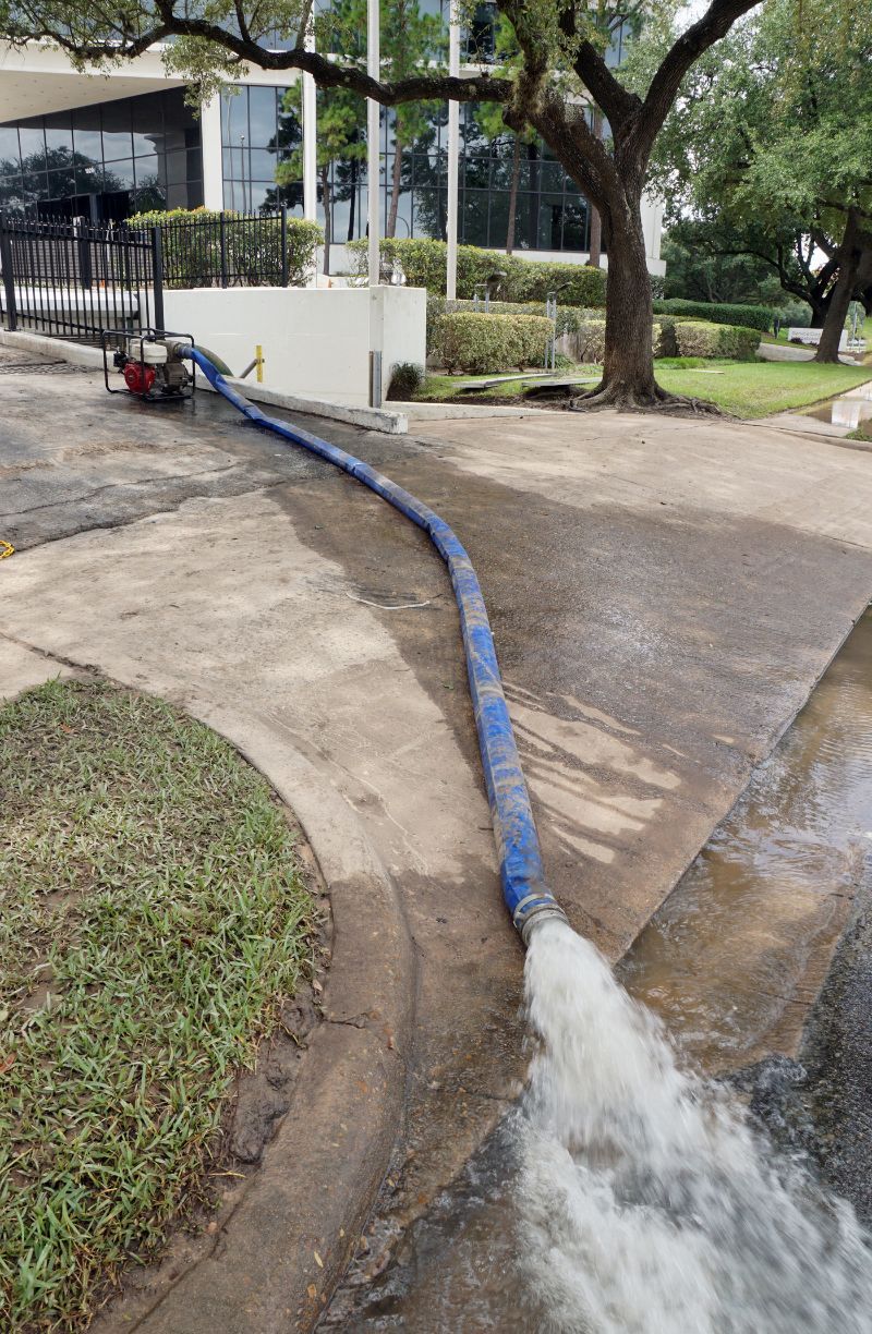 intervento di pompaggio acque