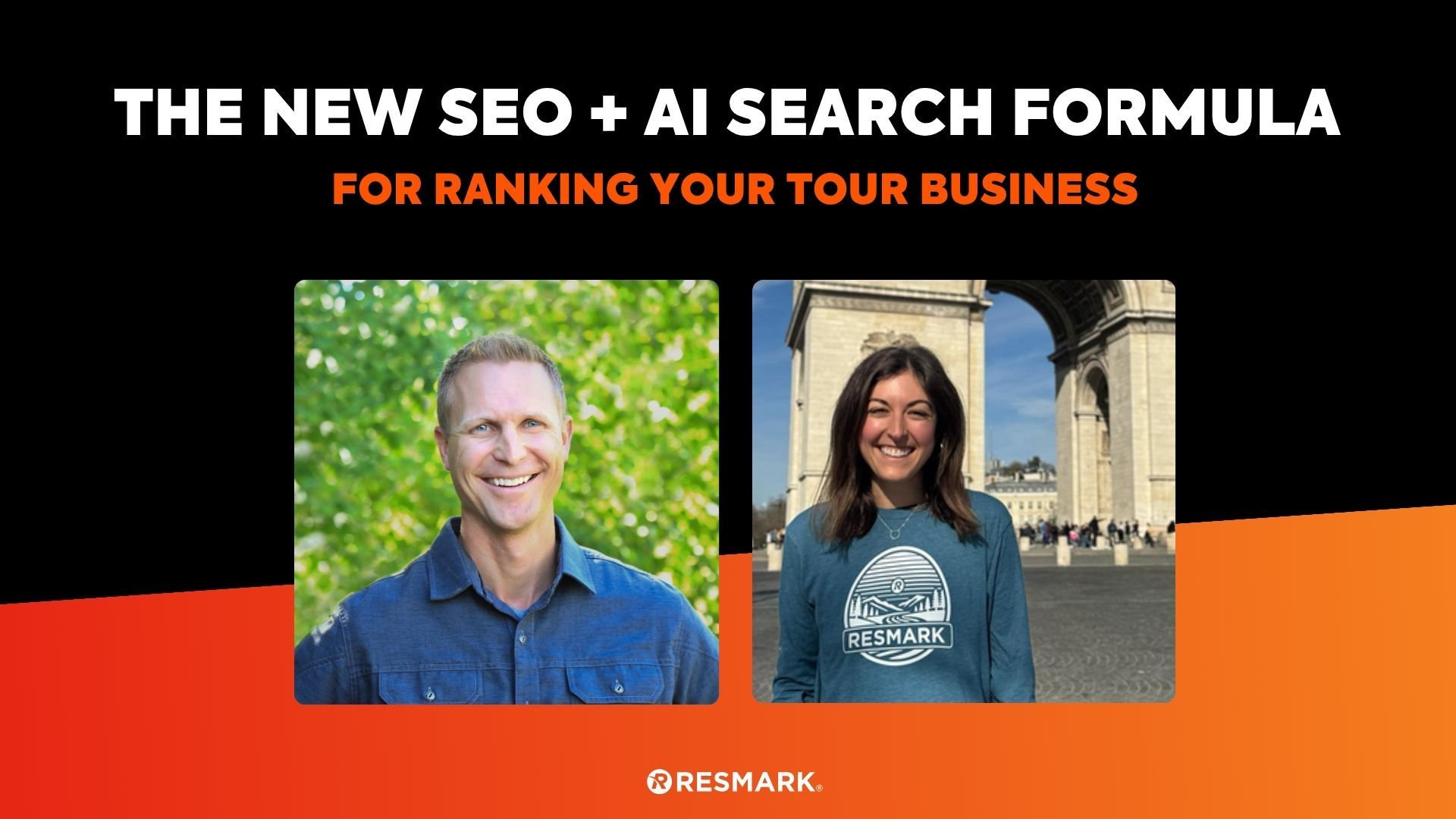 nikki desantis and brandon lake on a webinar thumbnail new seo and ai search formula