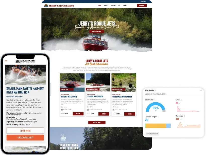 jerrys rogue jets website screens