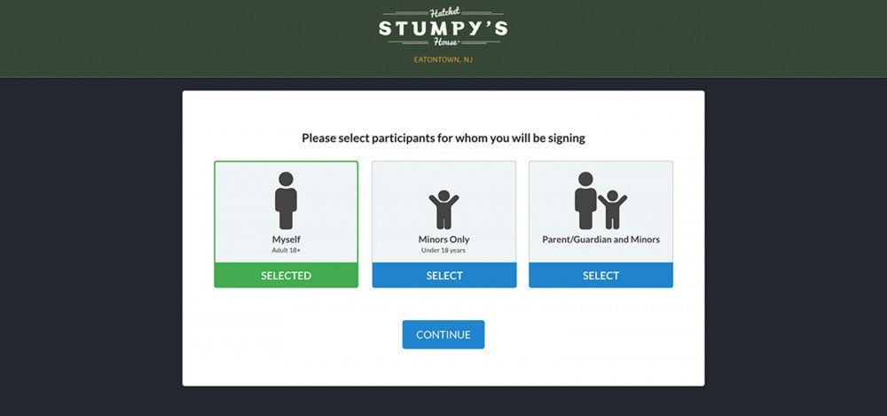 WaiverSign branded signing page