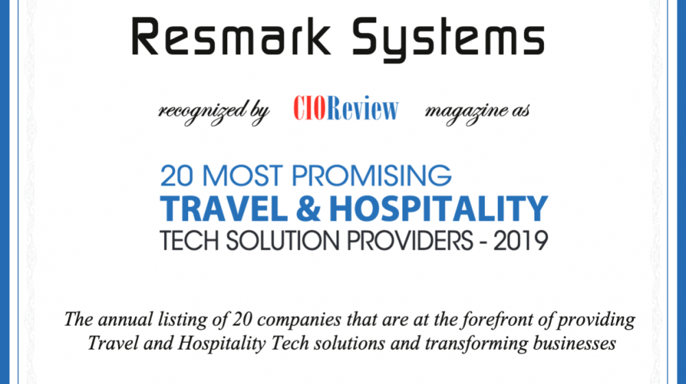 20 Most Promising Travel & Hospitality Tech Solution Providers 2019