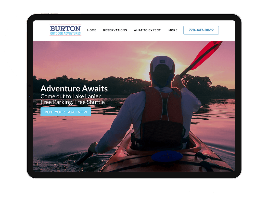 Burton outdoor adventures website