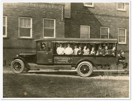 Children on school bus