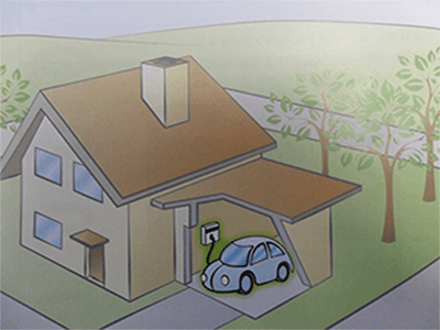 immagina illustrativa colonnina eco mobility per uso domestico