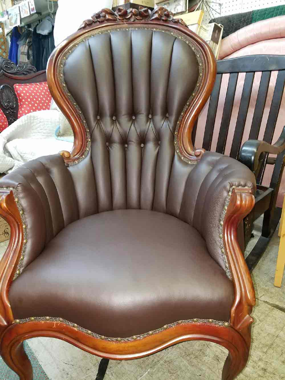 Luxury Brown Upholstery Chair — Jersey City, NJ — J. Jammal Upholstery & Decor