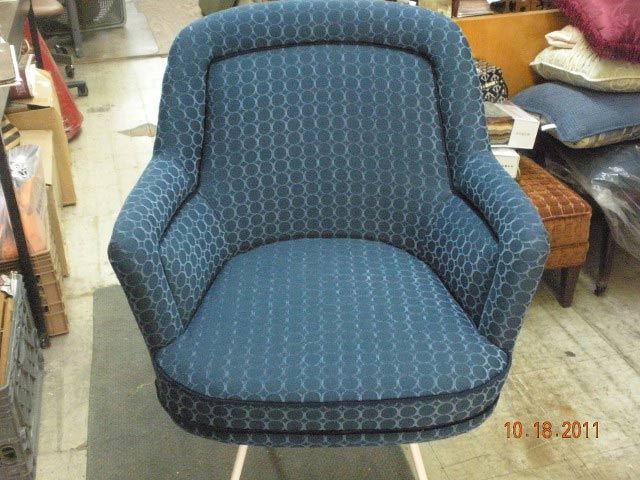 Elegant Blue Chair — Jersey City, NJ — J. Jammal Upholstery & Decor