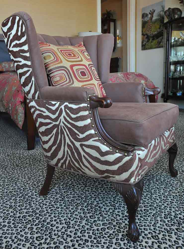 Printed Sofa Upholstery — Jersey City, NJ — J. Jammal Upholstery & Decor