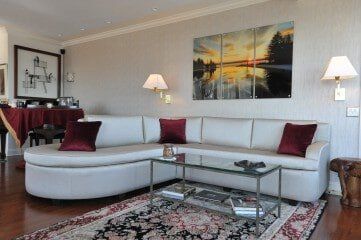 White Sofa — Jersey City, NJ — J. Jammal Upholstery & Decor