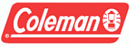 Coleman logo: Red rectangle with white text "Coleman" and a lamp icon.