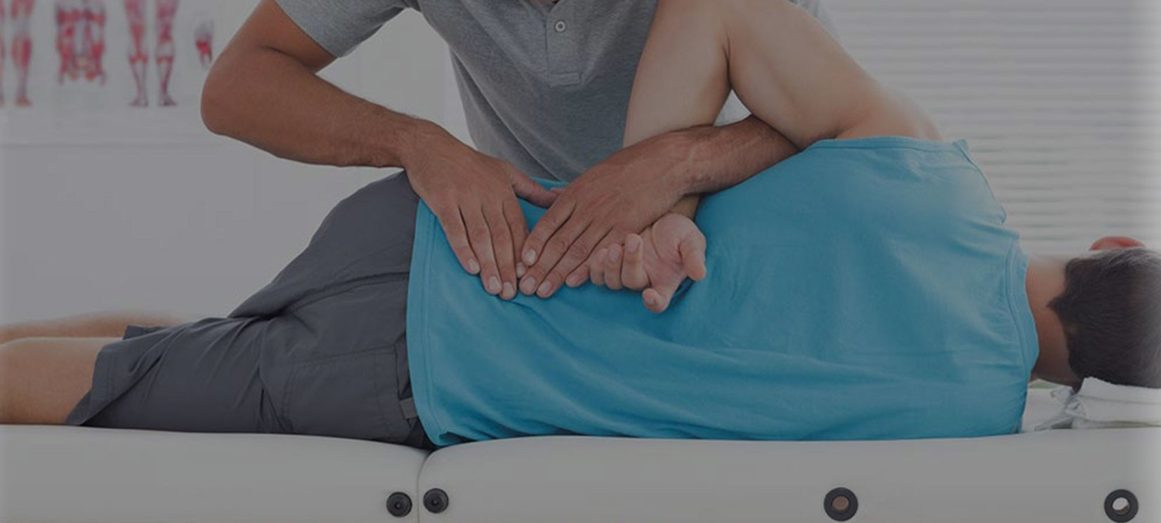 Osteopath treating patient