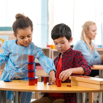 Kids at day care playing