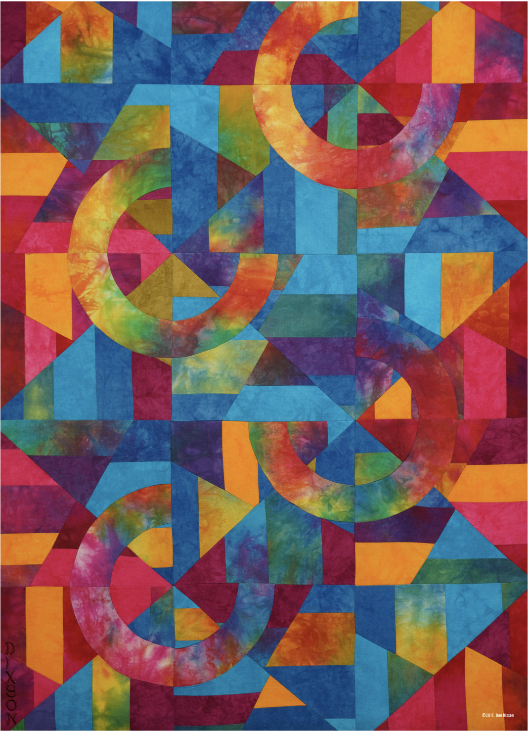 Fire & Ice colorful quilt puzzle by TOOZLE