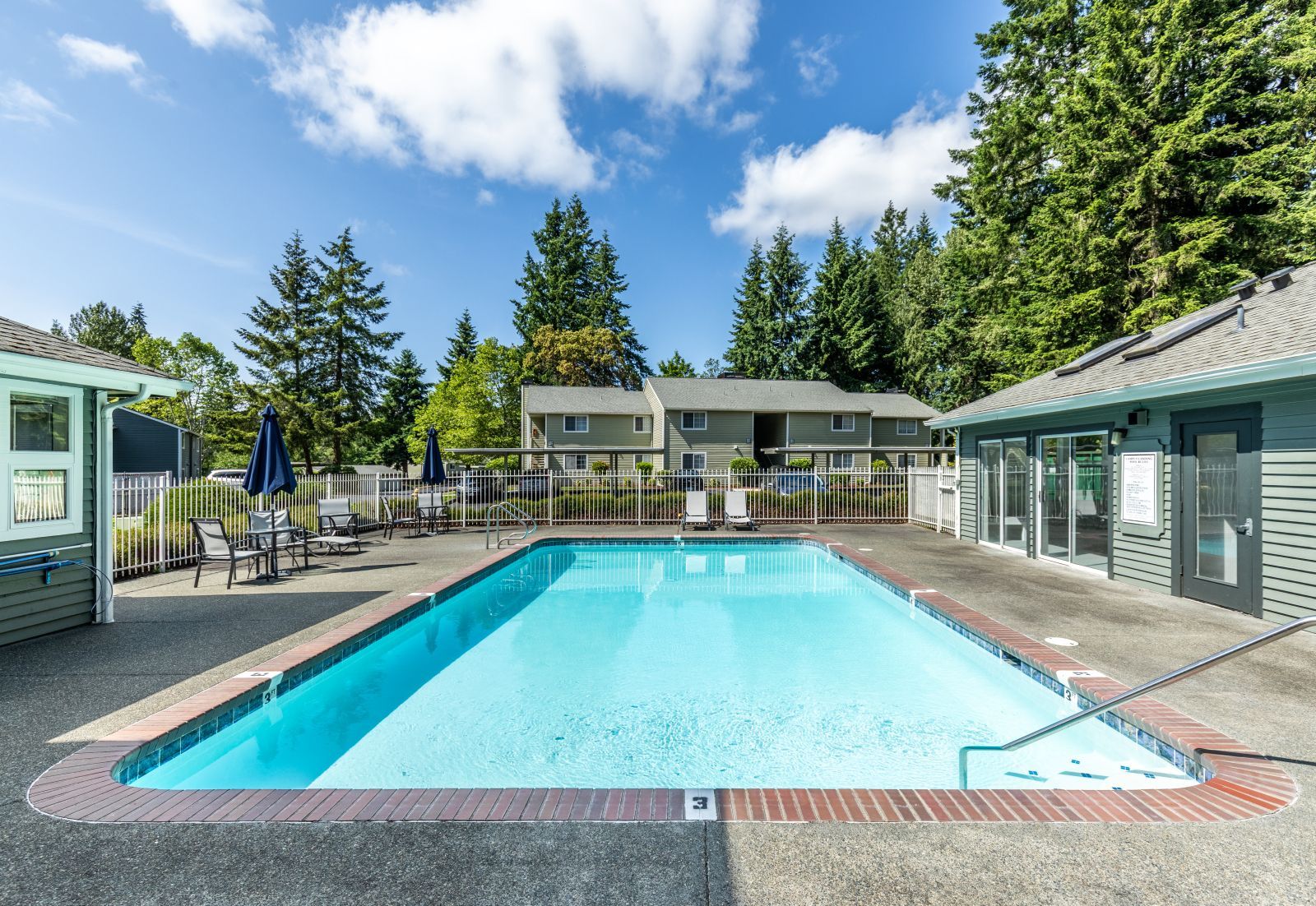 Outdoor seasonal pool