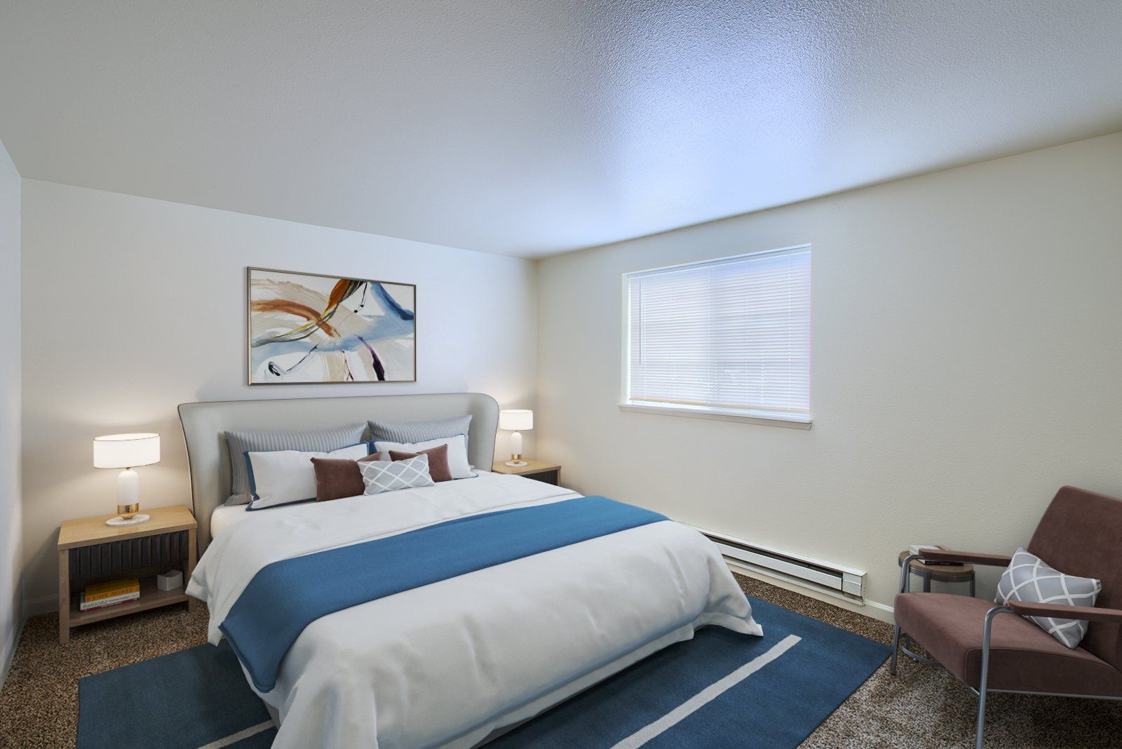 2x2 bedroom - virtually staged