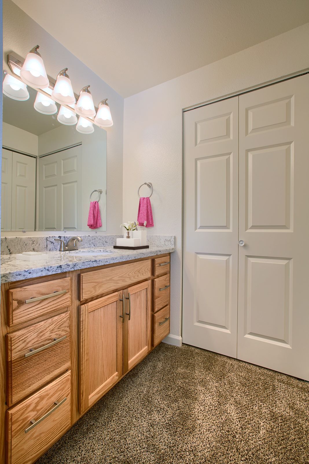 2x1 vanity with sink - virtually staged