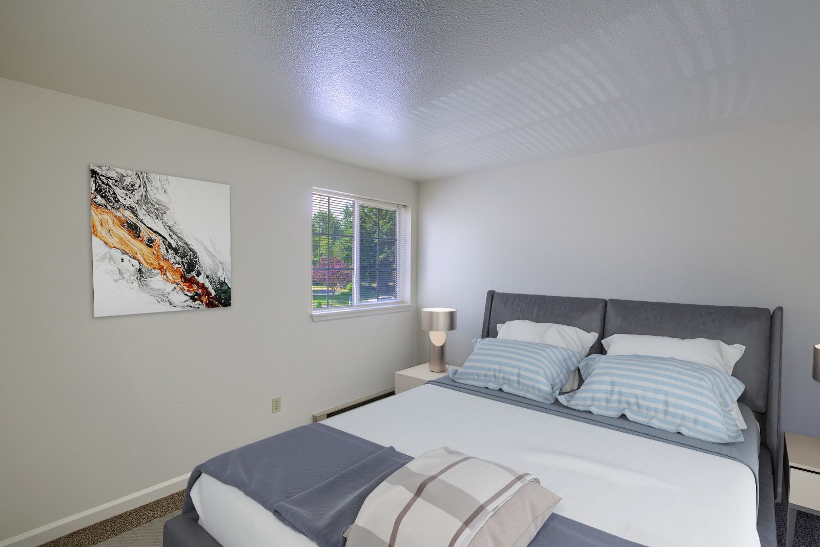 2x1 bedroom - virtually staged