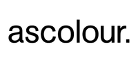 Black text reading “ascolour.” on a white background.