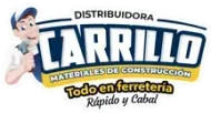 El logotipo de Carrillo es una caricatura de un hombre que sostiene un martillo.