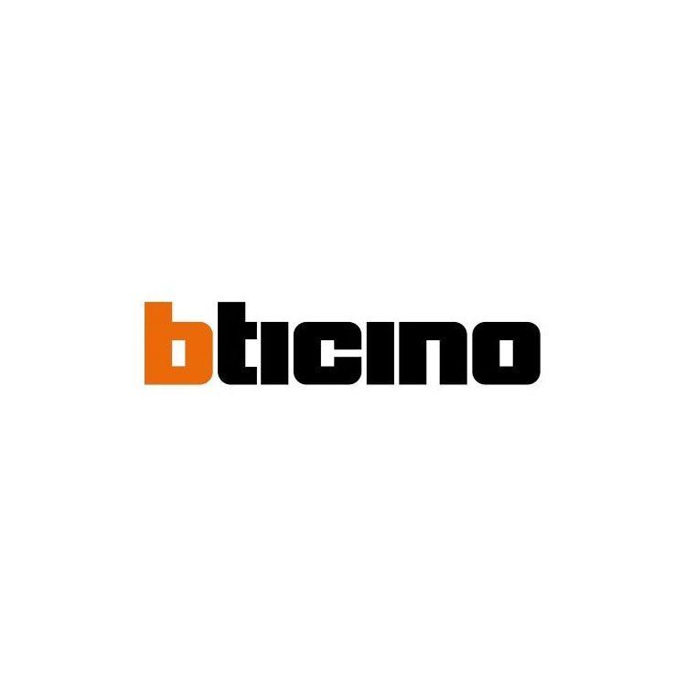 El logotipo de Bticino es naranja y negro sobre un fondo blanco.