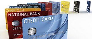 3d rendering of a credit cards