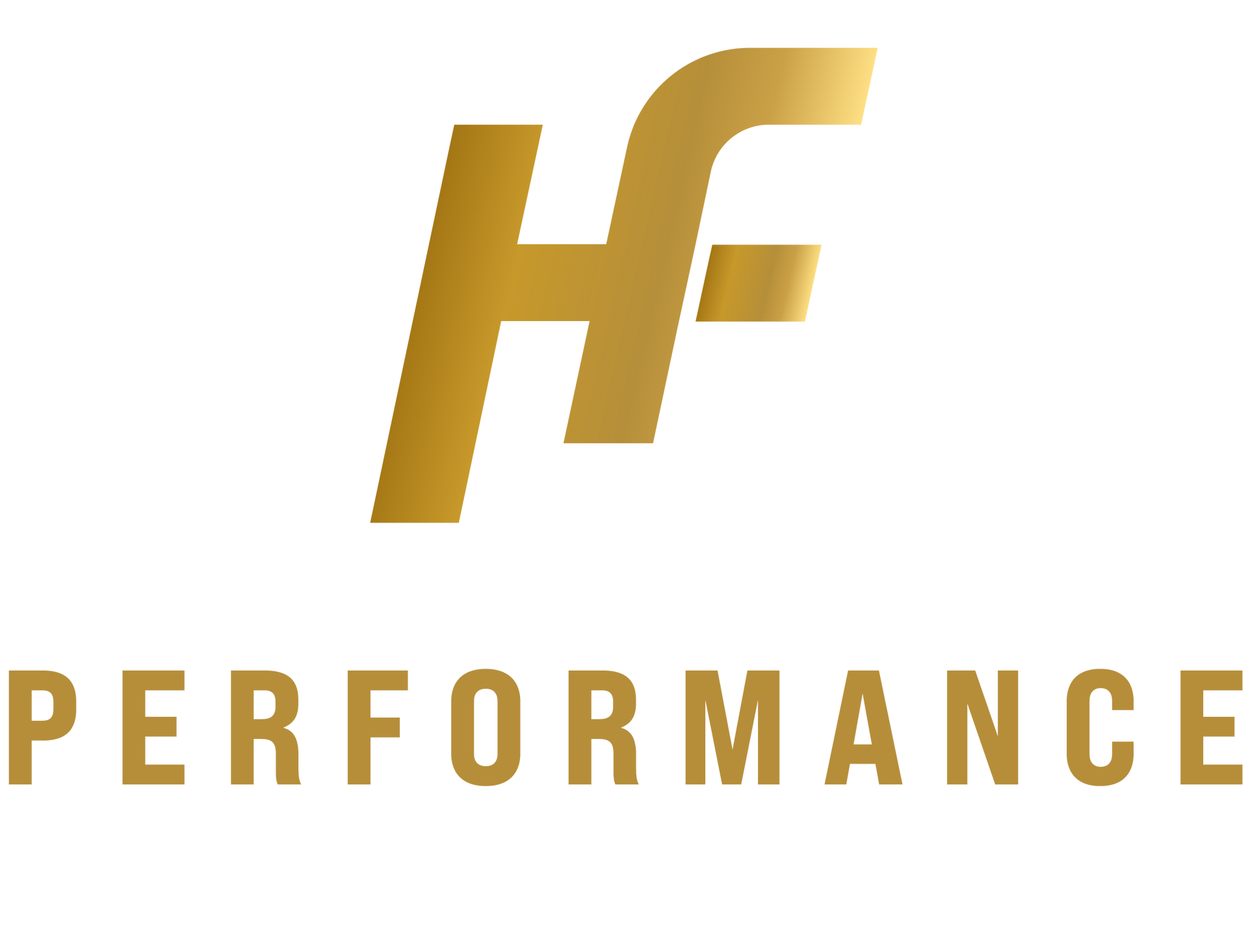 Gold logo with the letters