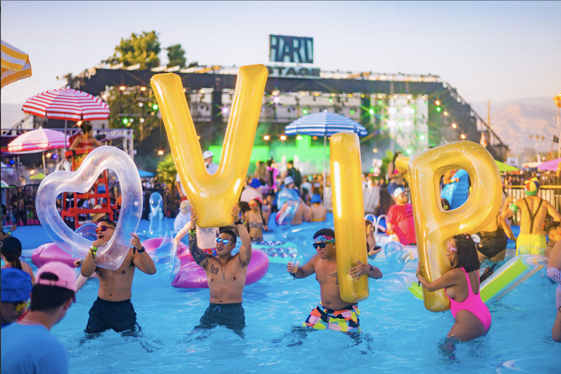 Hard stage vip pools