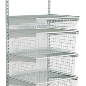 A Shelf With a Bunch of Wire Baskets on It — Wardrobe World In Paget, QLD