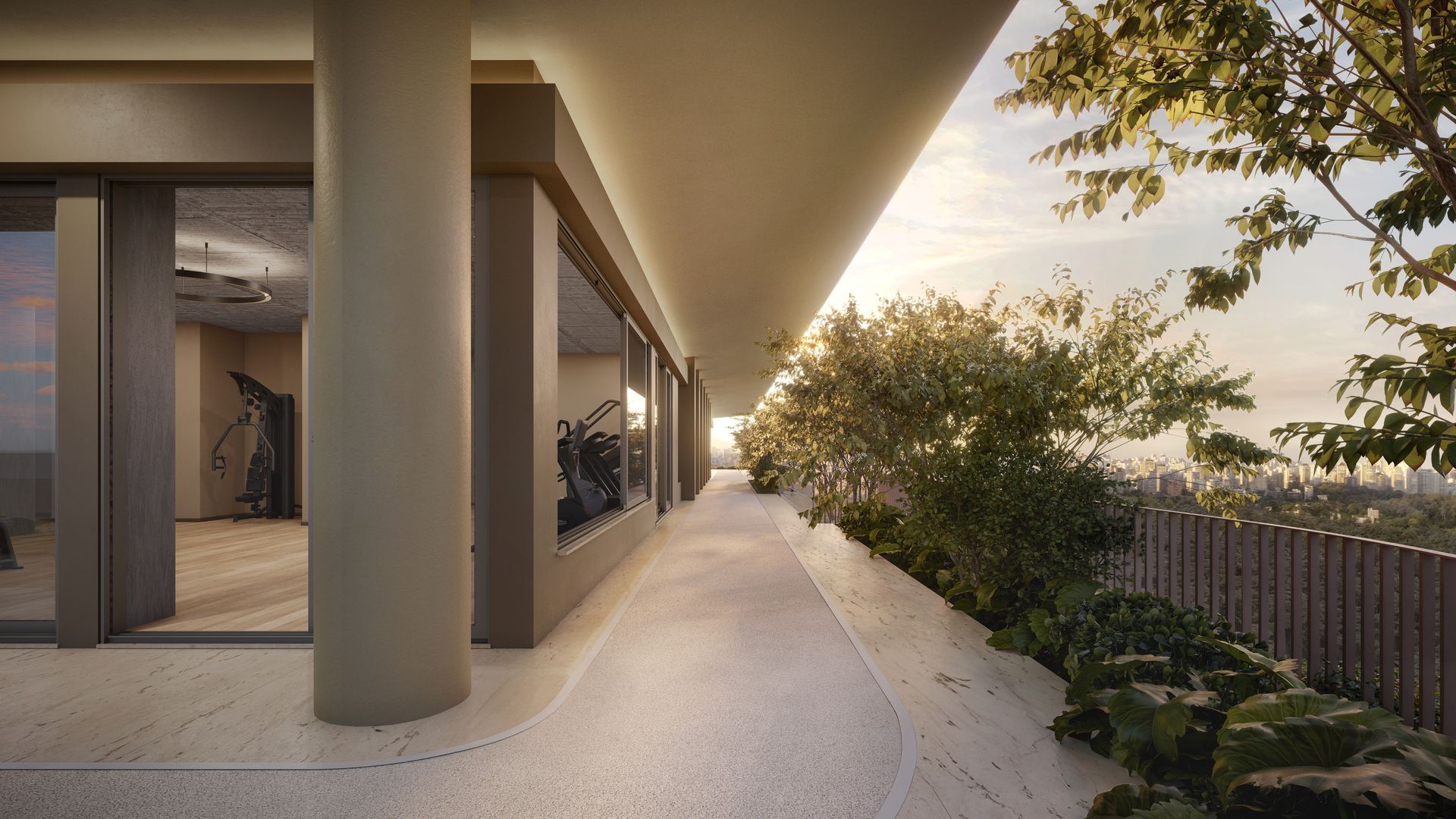 Pista de Caminhada no Rooftop