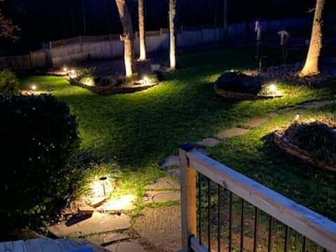 outdoor lighting by greenville irrigation services in greenville sc