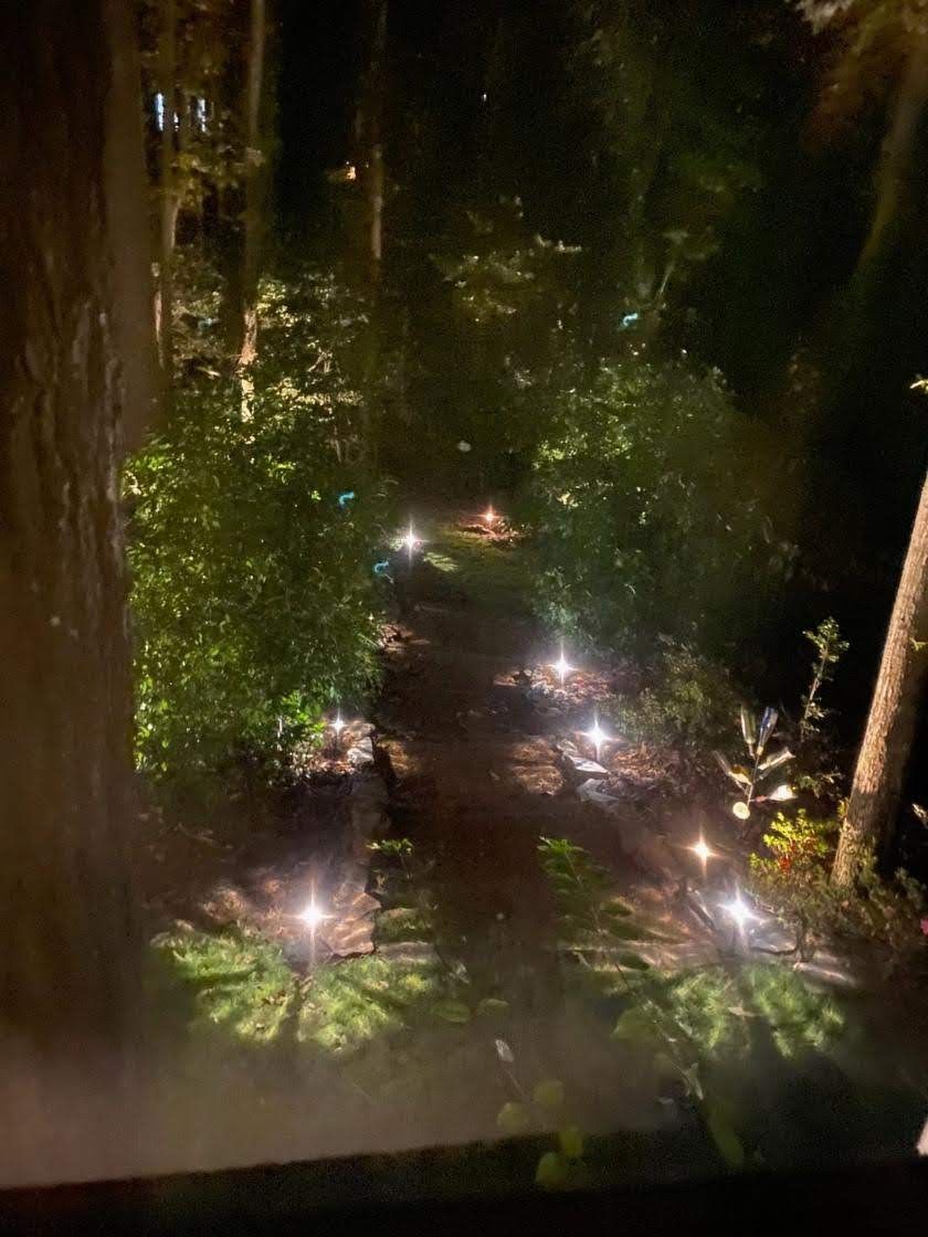 lighted path by greenville irrigation services 