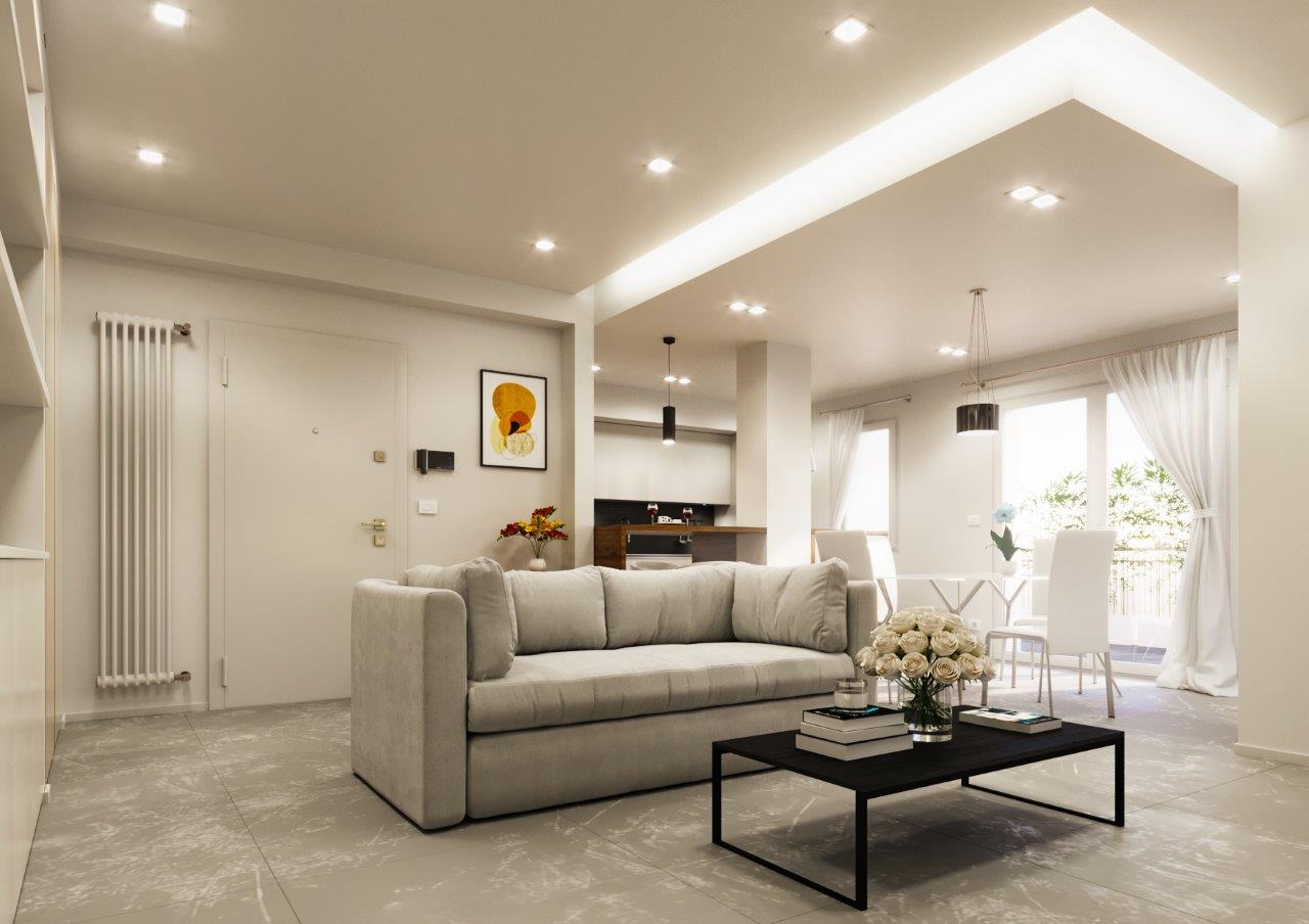 render appartamento progetto saad roma