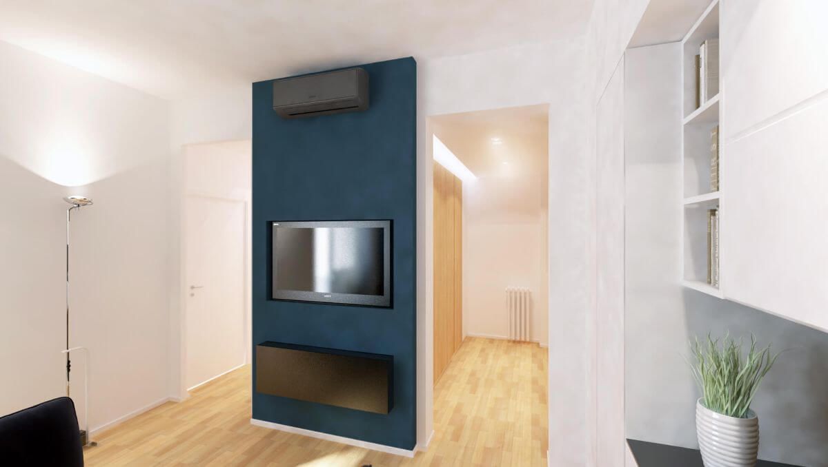 progetto render interno casa e cucina saad roma srl
