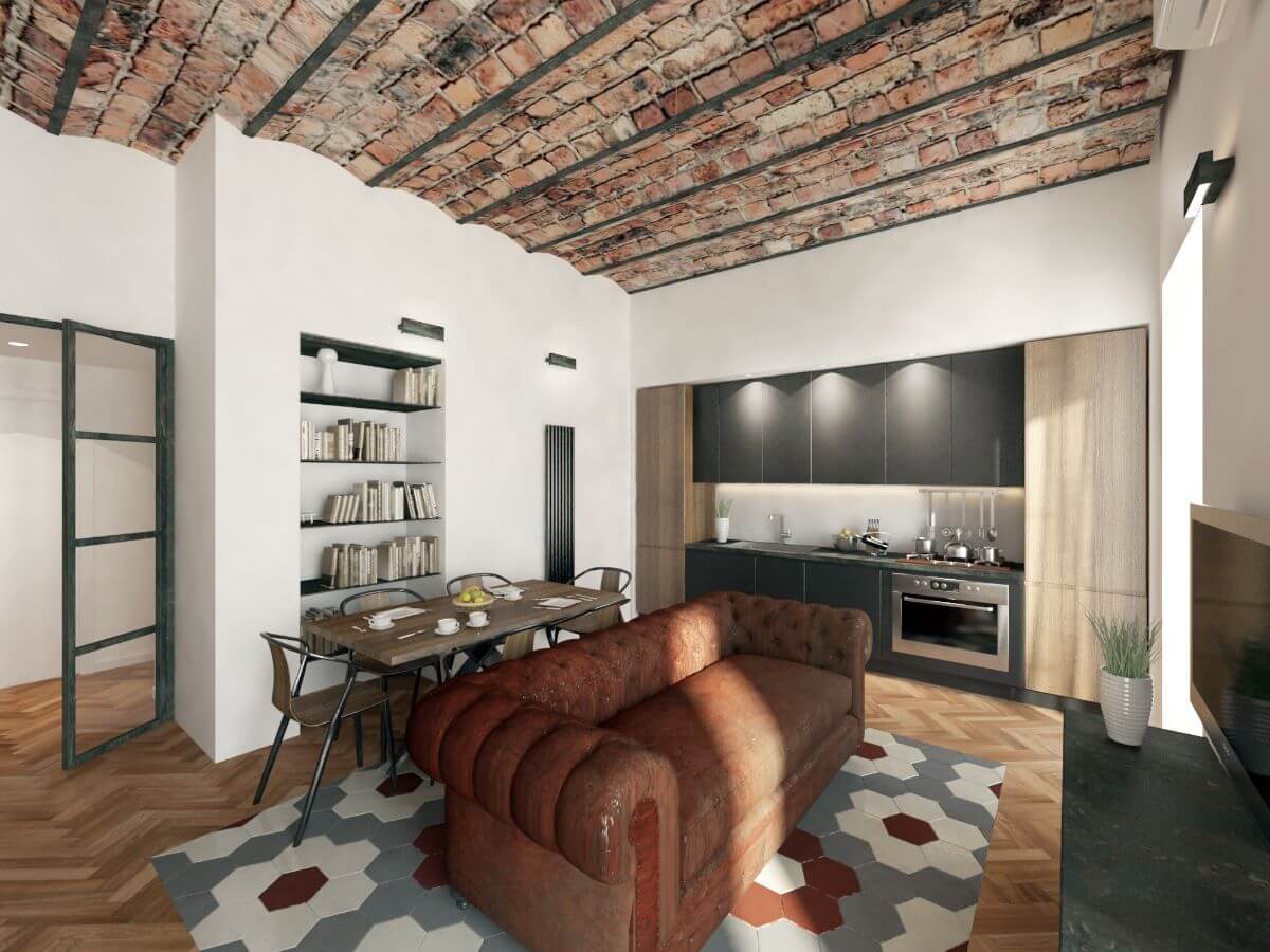 render progetto ristrutturazione abitazione saad roma