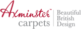 The logo for axminster beautiful british design carpets