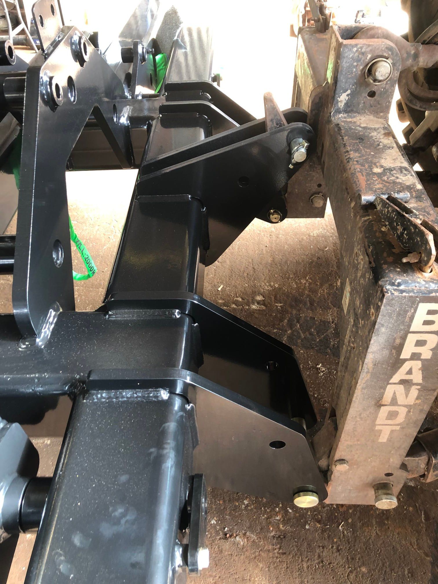 Black Metal Tractor Implement Detail — Australian Mobile Welding Pty Ltd in Cooktown, QLD