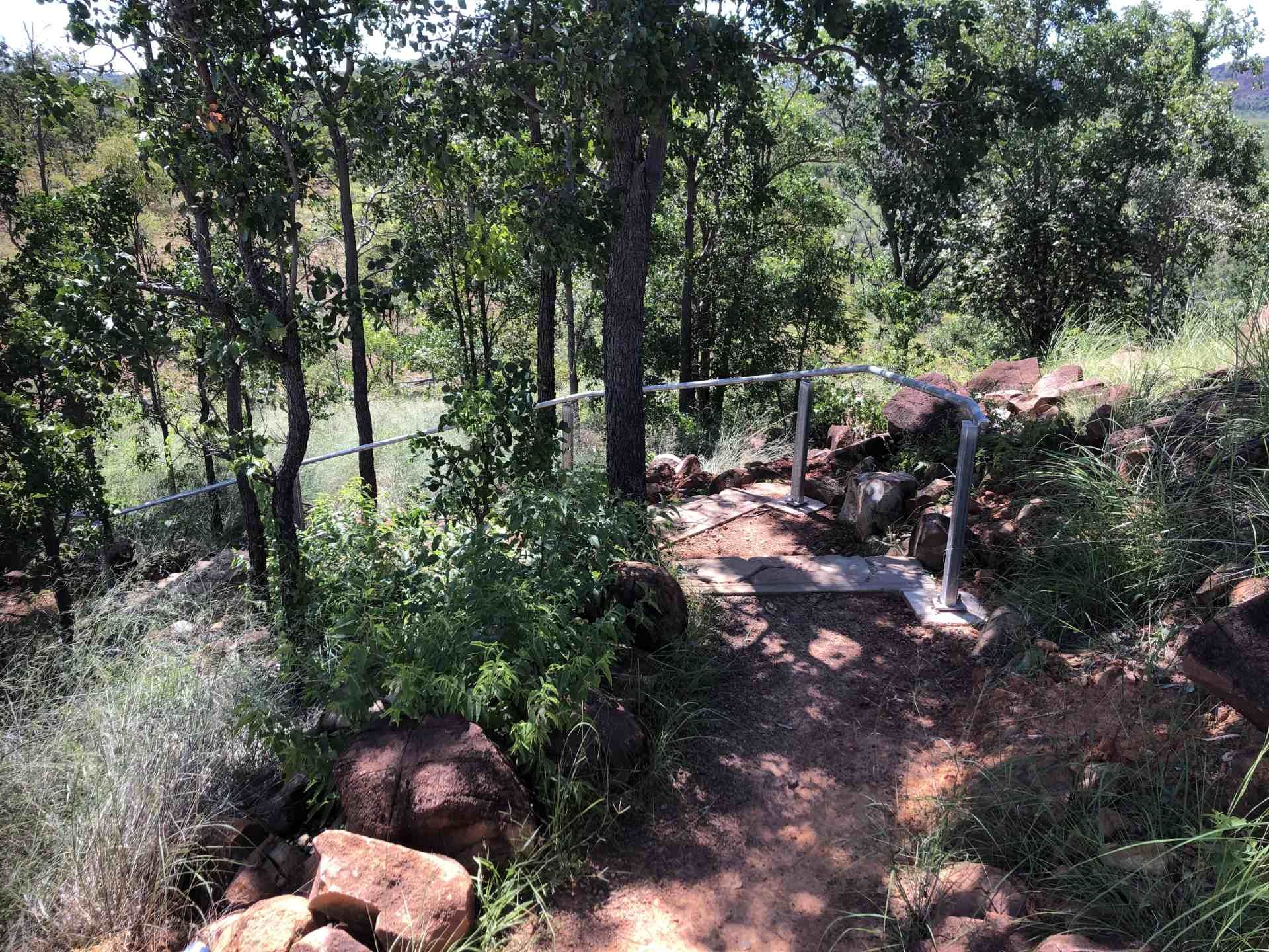 A Long Metal Welded Stairs — Australian Mobile Welding Pty Ltd in Atherton, QLD