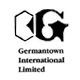 A black and white logo for germantown international limited.
