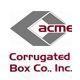 The logo for acme corrugated box co. inc.