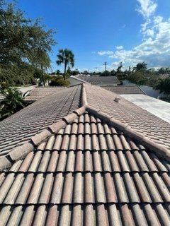 Residential Roof Before Pressure Cleaning