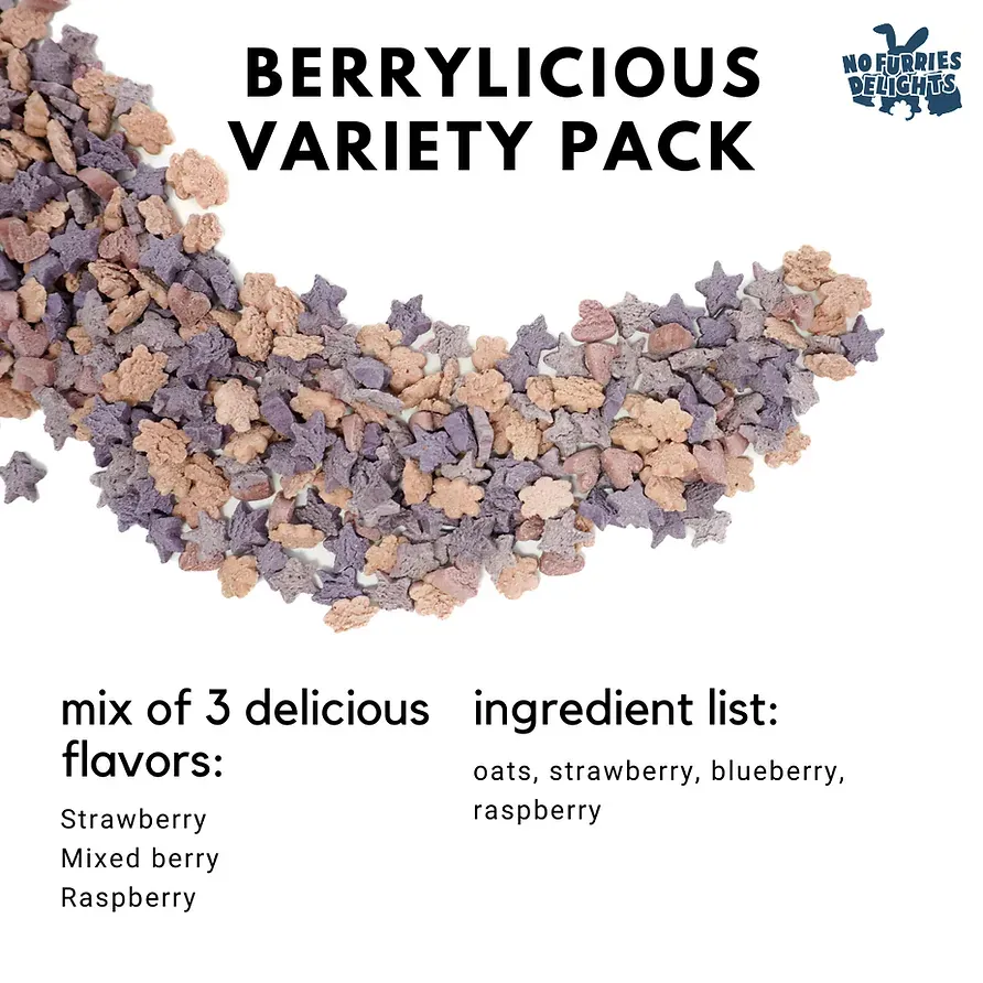Berrylicious variety pack mix of 3 delicious flavors : strawberry , mixed berry , raspberry