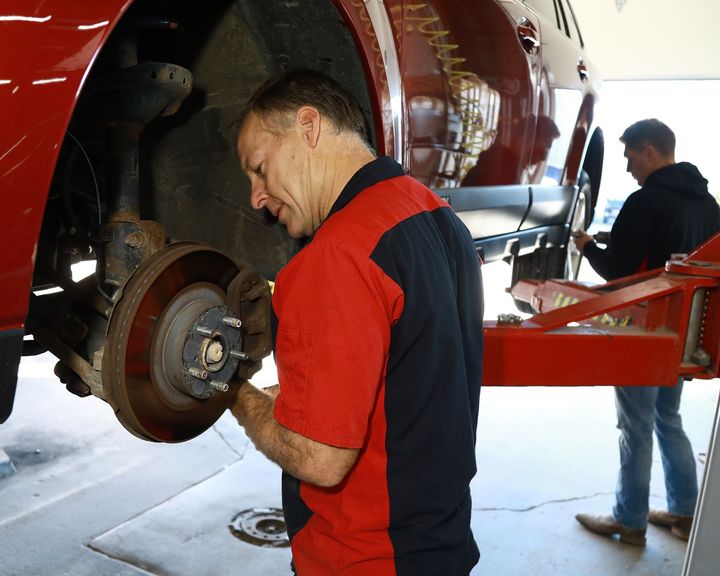 Brake service at Grinnell Firestone