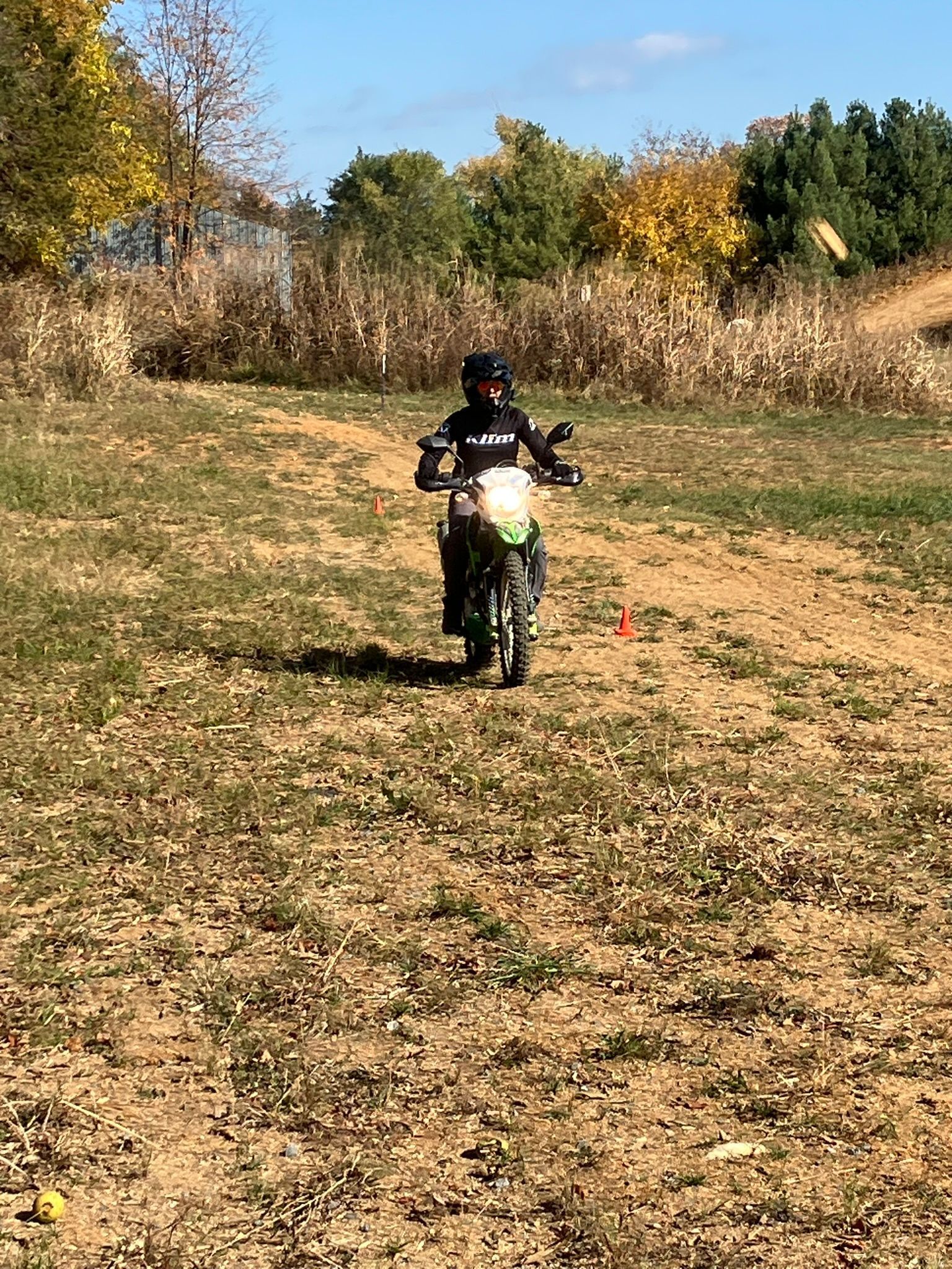 Little Boy Riding a Dirt Bike