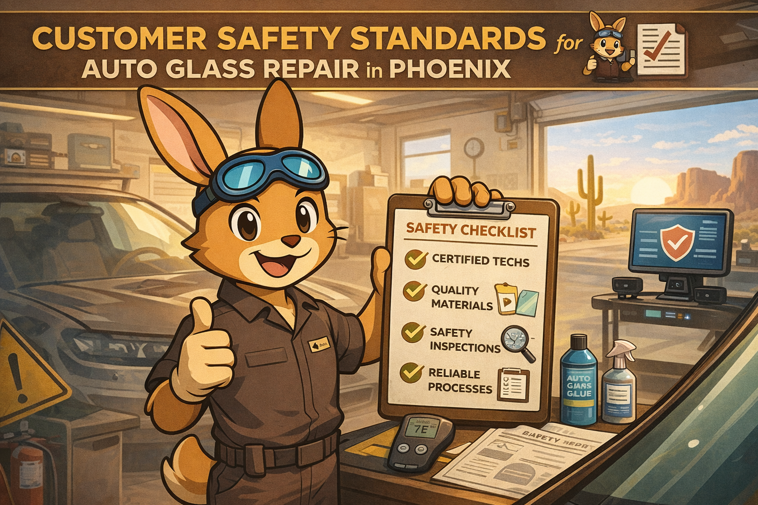 Customer safety standards for auto glass repair in Phoenix