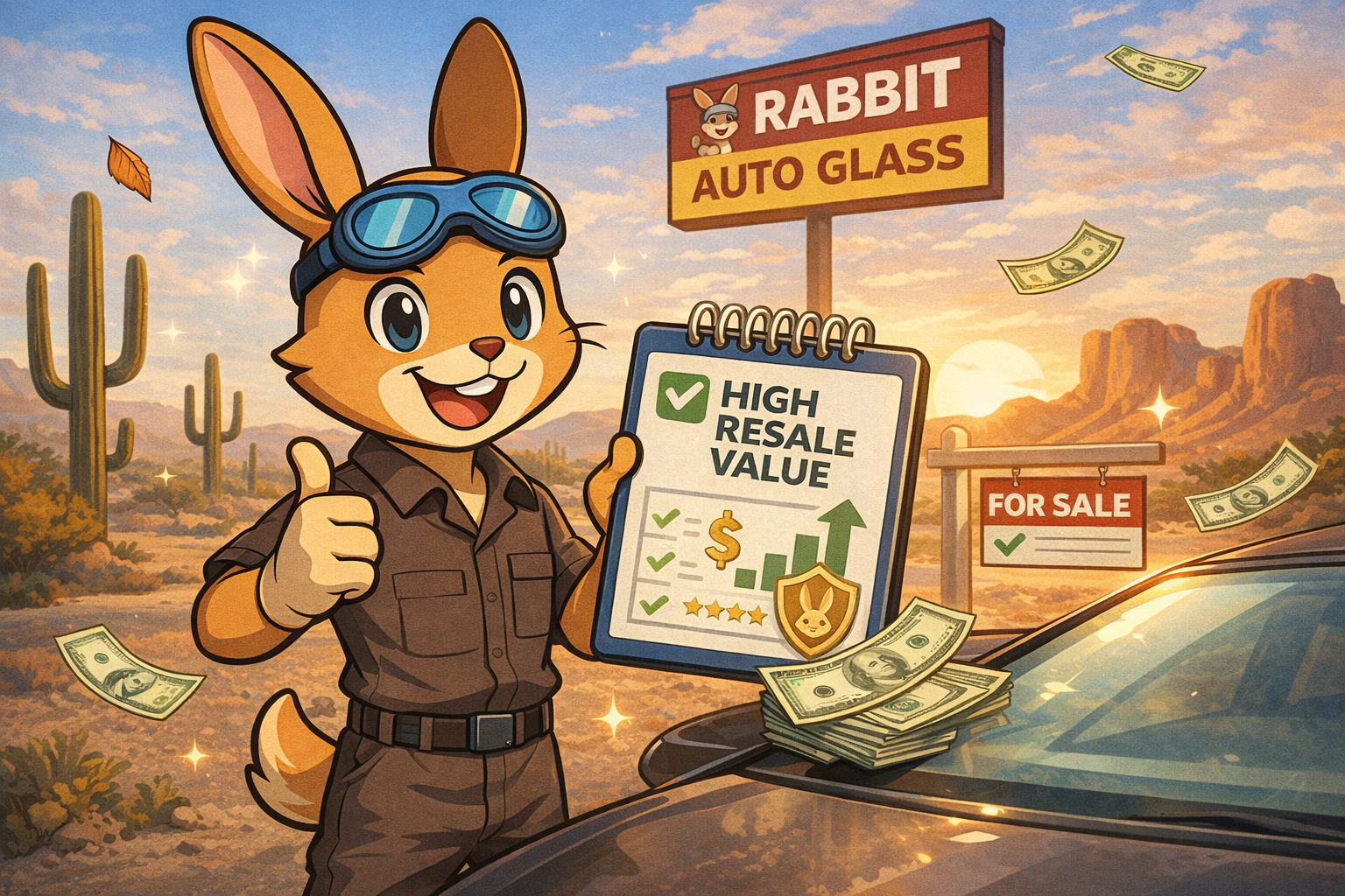 How auto glass repair improves vehicle resale value in Phoenix