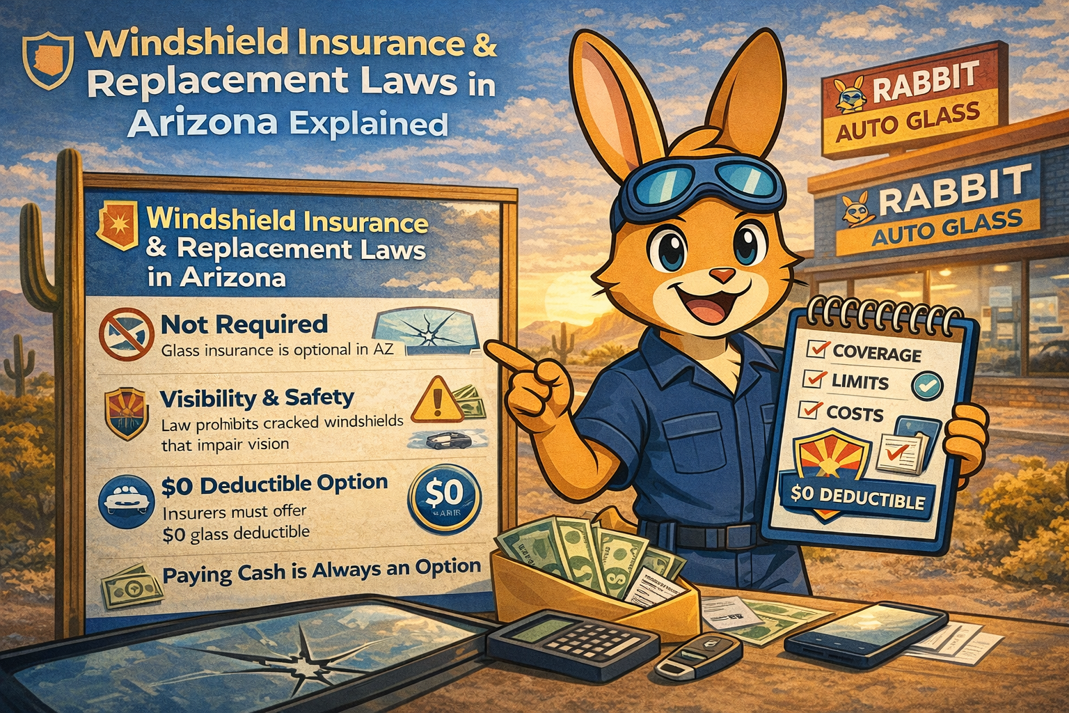 Arizona windshield insurance and replacement laws explained