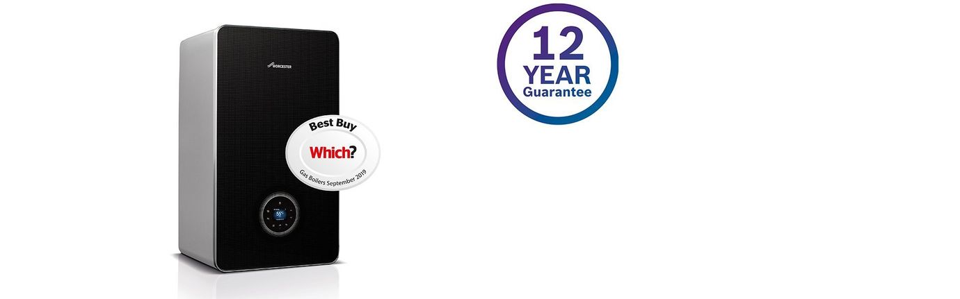 Worcester boiler - 12 year Guarantee badge Which? best buy