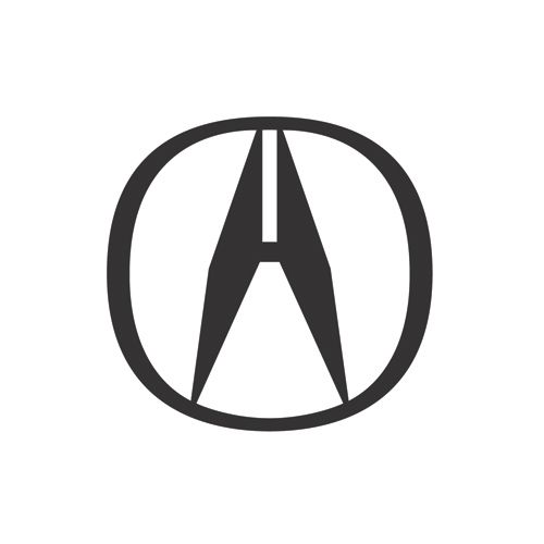Acura logo: stylized letter "A" shape within a circle.